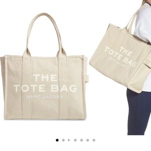 Marc Jacobs Tote Bag/ Used / Top Zip Closure / Canvas/ Over the Shoulders Straps